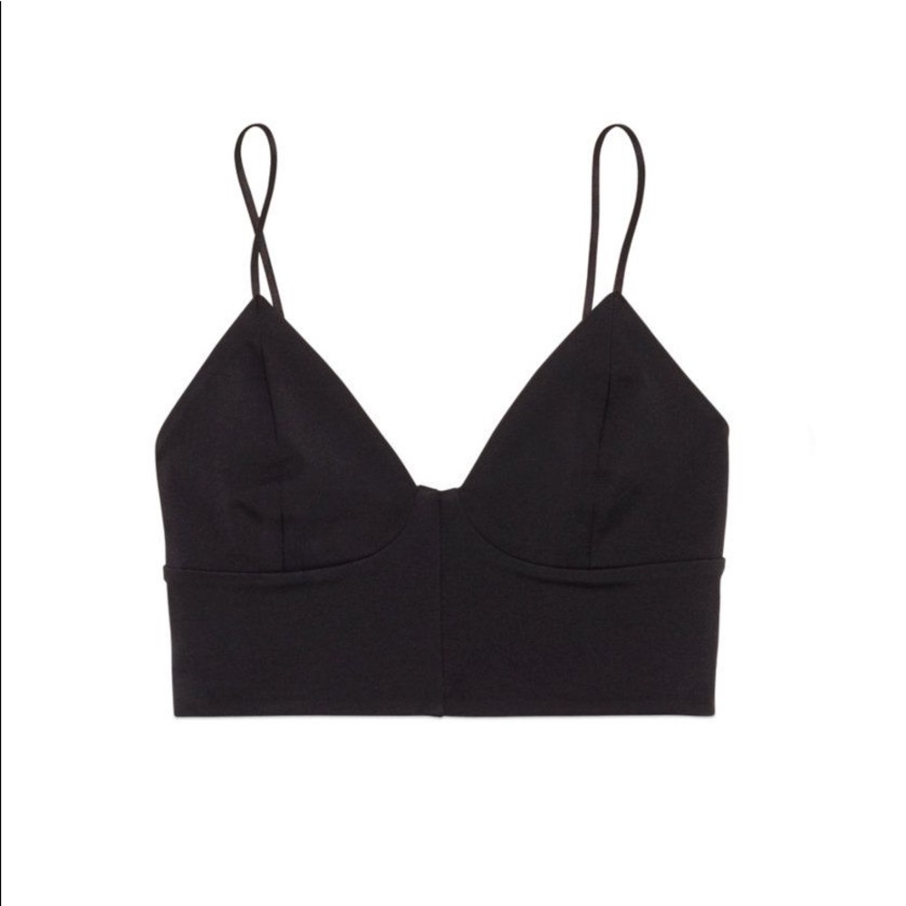 Wilfred Free Aritzia Black Bustier Top Size XS